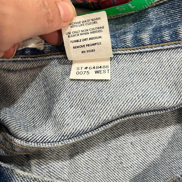 Express Blues Vintage Jeans Women’s Size 5/6 Bootcut Y2K Raw Hem - Picture 7 of 7